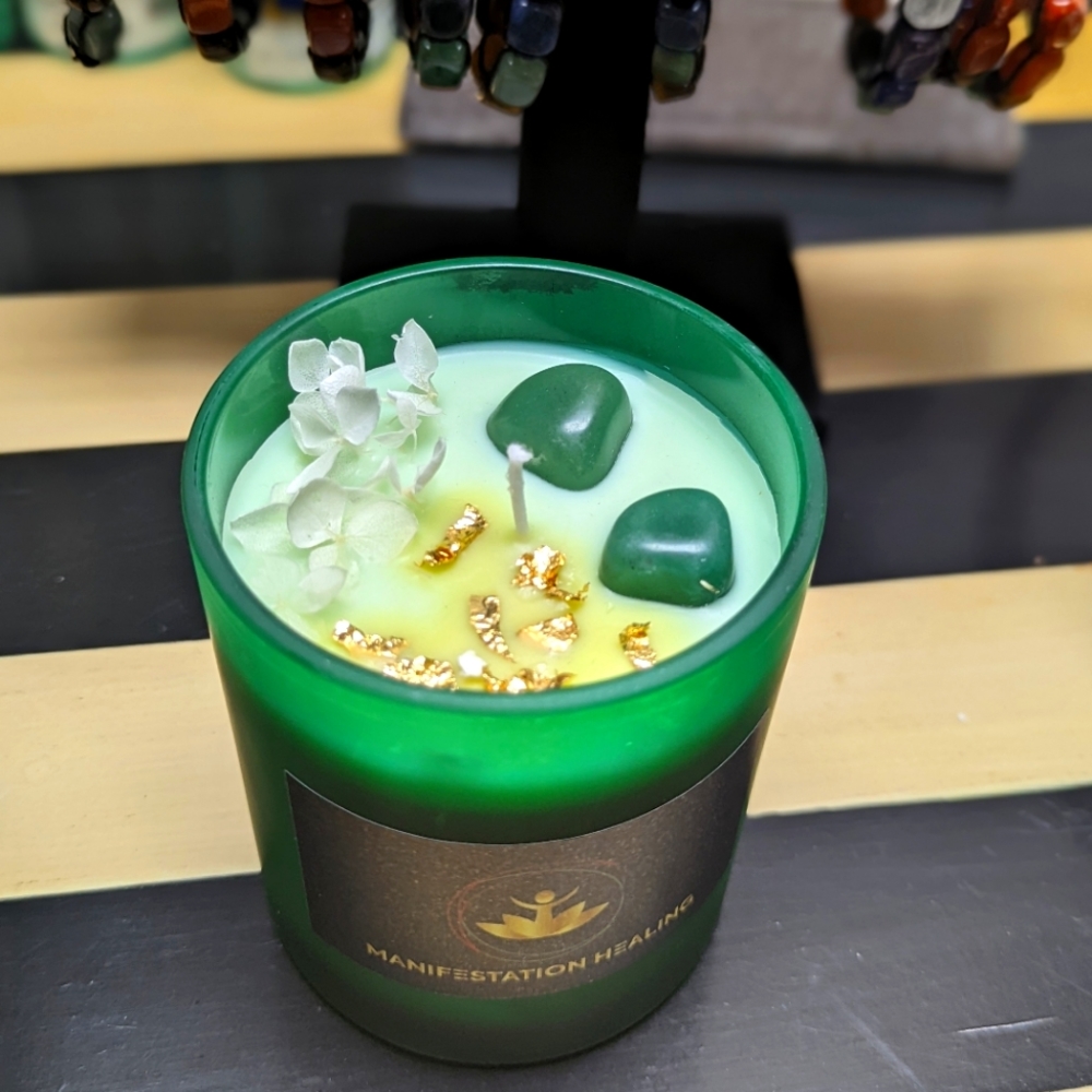 Taurus zodiac healing candle